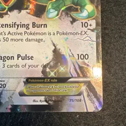 Pokemon Rayquaza EX Holo Ultra Rare 75/108 Roaring Skies Basic 170 HP EN - Image 3
