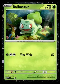 Bulbasaur (Cosmos Holo) 046 Holo Promo Scarlet & Violet Promo Pokemon Near Mint - Image 1