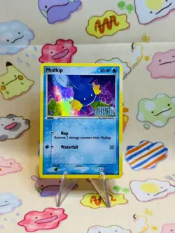 Mudkip 58/100 - Crystal Guardians Stamped Reverse Holo Pokemon TCG NM - Image 1