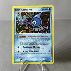 Pokemon Rain Castform 23/101 EX Hidden Legends Rare Holo 2004 60 HP English TCG - Image 1