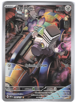 Varoom 206/197 Illustration Rare Full Art Obsidian Flames Eng Pokemon TCG NM - Image 3