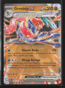 Pokemon SV06: Twilight Masquerade #106/167 Greninja ex Near Mint or Better - Image 1