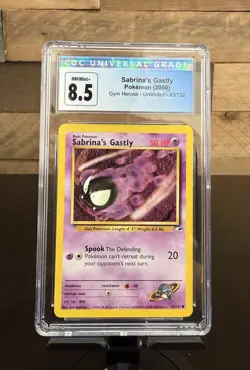Pokemon Sabrina's Gastly Gym Heroes 2000 93/132 Regular Unlimited Common CGC 8.5 - Image 1