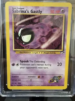 Pokemon Sabrina's Gastly Gym Heroes 2000 93/132 Regular Unlimited Common CGC 8.5 - Image 2