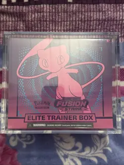 Pokemon Fusion Strike Elite Trainer Box ETB Sealed + Acrylic Display Case - Image 1