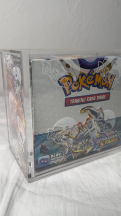 Pokemon TCG Brilliant Stars Booster Box Factory Sealed in Acrylic Display Case - Image 2