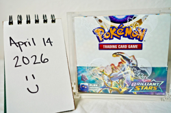 Pokemon TCG Brilliant Stars Booster Box Factory Sealed in Acrylic Display Case - Image 3