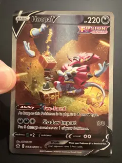 Hoopa v GG53/GG70 Crown Zenith Galarian Gallery Full Art Holo Pokemon TCG - Image 3