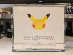 Pokemon TCG: 25th Anniversary Celebrations Elite Trainer Box ETB with Acrylic 820650809439 - Image 1