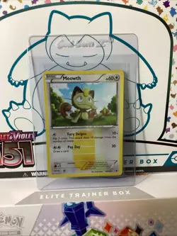 Pokemon Meowth Holo Secret Rare TCG Card Noble Victories 102/101 VLP - Image 3