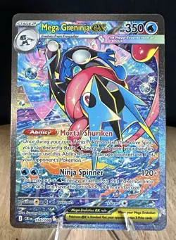 Pokemon Mega Greninja Ex SIR 116/086 Chaos Rising English Fresh Pull - Image 1