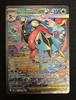 Pokemon Mega Greninja Ex SIR 116/086 Chaos Rising English Fresh Pull - Image 3