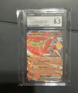 HO-OH EX 007/034 POKEMON HO-OH EX DECK HOLO RARE CGC 8.5 - Image 1