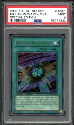 2005 Yugioh Rise of Destiny RDS-ENSE1 Diffusion Wave-Motion PSA 9 Mint - Image 1