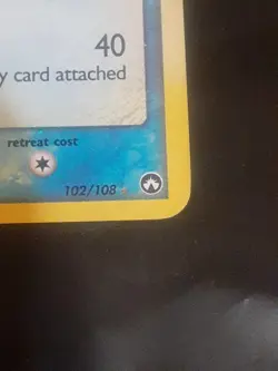 Pokemon TCG Vaporeon Gold Star Ex Power Keepers 102/108 - Image 3