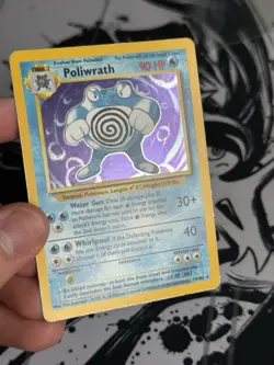 Pokemon Poliwrath 13/102 Holo 1999-2000 4th Print Base Set - Image 4