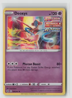 Deoxys #120/264 Swsh08 Fusion Strike Holo Rare Pokemon TCG NM - Image 1