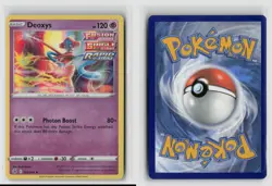 Deoxys #120/264 Swsh08 Fusion Strike Holo Rare Pokemon TCG NM - Image 3