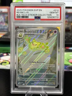 Reuniclus - Promo #212 - Black Bolt Tech Sticker Collection - PSA 10 - Image 1