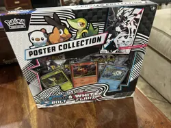POKEMON SV10.5 BLACK BOLT WHITE FLARE POSTER COLLECTION BOX SEALED - Image 1