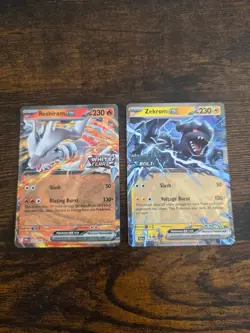 Reshiram EX & Zekrom EX Stamped Promo - White Flare and Black Bolt - Image 1