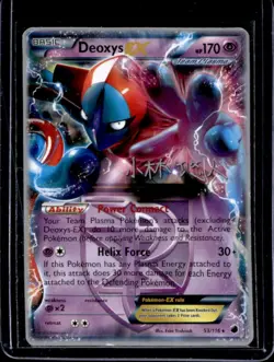 2013 Pokemon Black & White Plasma Freeze Deoxys #53/116 - Image 1
