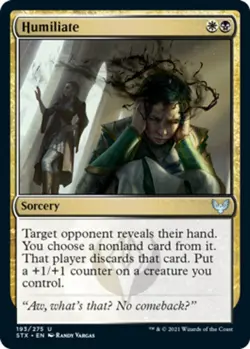 1x Humiliate - Strixhaven: School of Mages - Near Mint, English - MTG! - Image 1