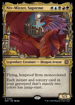 1x Niv-Mizzet, Supreme - Foil - Showcase - March Of The Machine: The Aftermath - - Image 1
