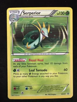 Serperior BW20 Black & White Black Star Promo Holo Pokemon Card LP - Image 1
