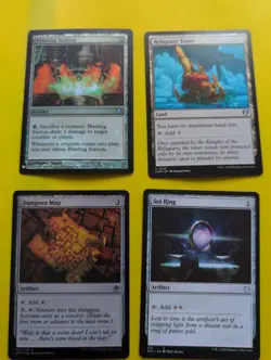 Blasting Station FOIL, Reliquary Tower,Dungeon Map foil. sol Ring MTG 4 Card. - Image 2