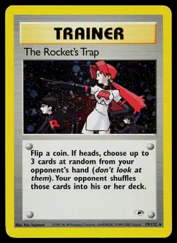 Pokemon Card - The Rocket's Trap Gym Heroes 19/132 Holo Rare - Image 1