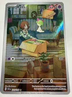 Ralts 211/198 Pokemon Scarlet Violet Base Illustration Card NM Condition - Image 1