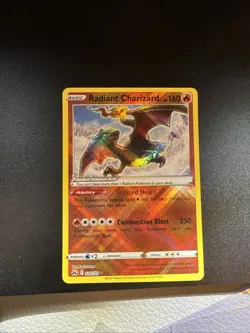 Pokemon TCG Radiant Charizard Crown Zenith Holo Card 020/159 Near Mint Condition - Image 3
