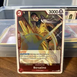 Borsalino R OP11-014 A Fist of Divine Speed One Piece English Trading Card - Image 1