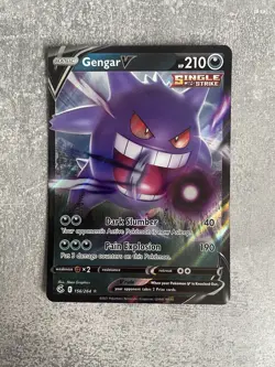 Gengar V 156/264 Holo V Rare Fusion Strike Pokemon Near Mint - Image 1