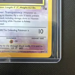 Pokemon tcg Base Set Haunter Fossil Holo Rare 6/62 1999 50 HP Stage 1 English - Image 4