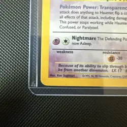 Pokemon tcg Base Set Haunter Fossil Holo Rare 6/62 1999 50 HP Stage 1 English - Image 5