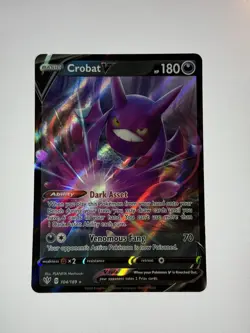 Crobat V 104/189 Holo V Rare Darkness Ablaze Pokemon Holo Near Mint - Image 1