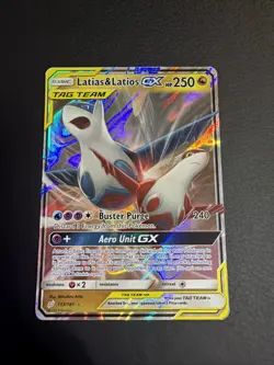 2019 Pokemon Latias & Latios GX 113/181 Holo GX Rare Team Up Pokemon VLP - Image 1