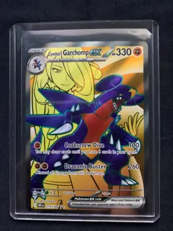 CYNTHIA'S GARCHOMP EX 215/182 ULTRA RARE DESTINED RIVALS POKEMON NEAR MINT - Image 1