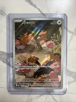 2025 Pokemon Mega Evolutions Spearow 151 /132 Full Art Illustration rare holo - Image 1
