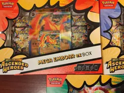 Pokemon TCG Ascended Heroes Mega Ex Emboar, Meganium & Feraligatr Set NEW SEALED - Image 2