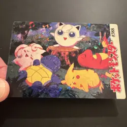 Jigglypuff Sings Holo Pokemon Vintage Pocket Monsters Vending Prism Sticker 388 - Image 1