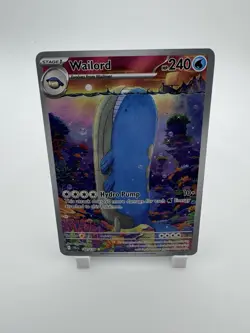 Pokemon Wailord 162/159 SV09 Journey Together Illustration Rare (A3) - Image 1