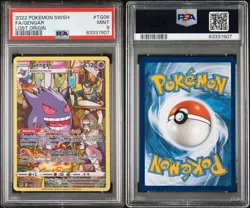 2022 POKEMON SWORD & SHIELD LOST ORIGIN TG06 FULL ART/GENGAR PSA 9 - Image 3