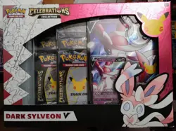 NEW & SEALED! POKEMON TCG DARK SYLVEON V Celebrations BOOSTER Packs Collection! - Image 1