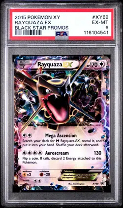 2015 POKEMON BLACK STAR PROMO RAYQUAZA #XY69 PSA 6 EX #116104541 - Image 1