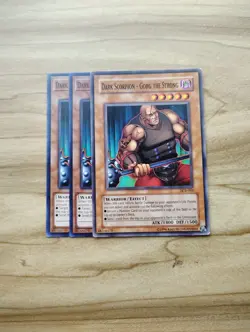 Yu-Gi-Oh! - Dark Scorpion - Gorg The Strong 3X - Complete Playset Of Commons - Image 1