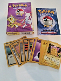 1999 POKEMON GOTTA CATCH EM ALL ZAP THEME DECK EMPTY BOX +15 base set cards - Image 1