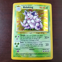 Pokemon TCG Base Set Nidoking Holo Rare Card 11/102 LP/MP - Image 1